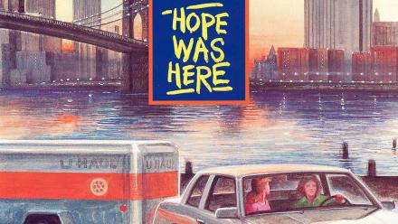 Detail from Hope Was Here book cover