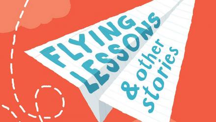 Detail from book cover Flying Lessons & Other Short Stories