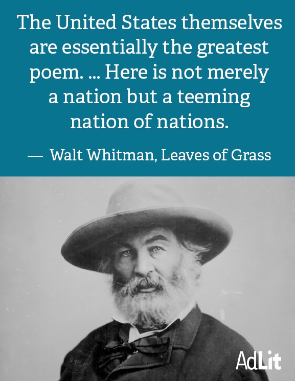 Picture of Whitman with a broad hat and suit
