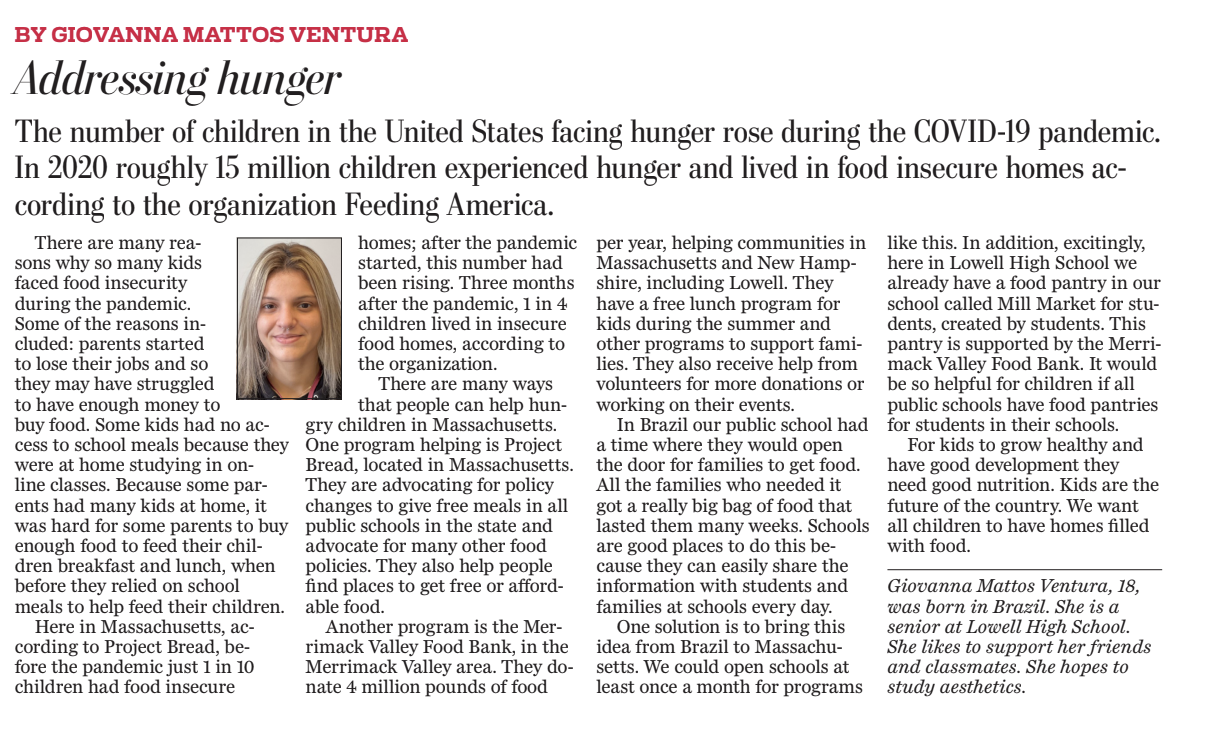 image of a student op ed piece