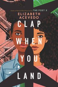 Two young women, one in a city and one on an island