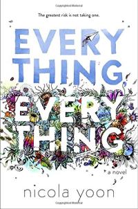 Book title laid over sprawling, colorful flowers
