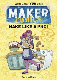 Young woman making multiple baked goods in a kitchen.