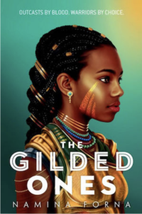 African teen warrior girl head shot