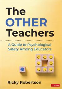 Book cover with one blue block sitting to the left of eight yellow blocks in a square