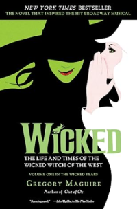 Wicked witch of the east listening to a woman dressed in all white whispering in her ear.
