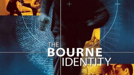 Close up of fingerprints, target lines and action shots of Matt Damon as Jason Bourne