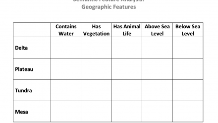 Semantic Feature Analysis