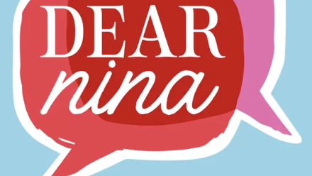 Two conversation bubbles with Dear Nina written inside them