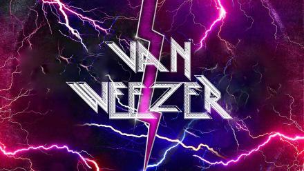 thunderbolts in the sky exploding across a pink and purple sky