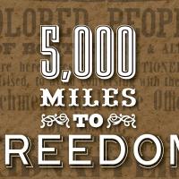 Detail of book cover 5,000 Miles to Freedom