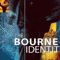 Close up of fingerprints, target lines and action shots of Matt Damon as Jason Bourne