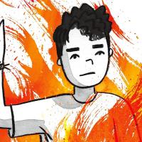 Cover detail from Flamer