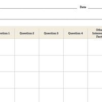 Inquiry Chart blank