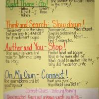 Teacher created anchor chart for QAR 