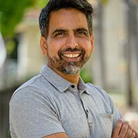 head shot of Sal Khan, founder of The Khan Academy